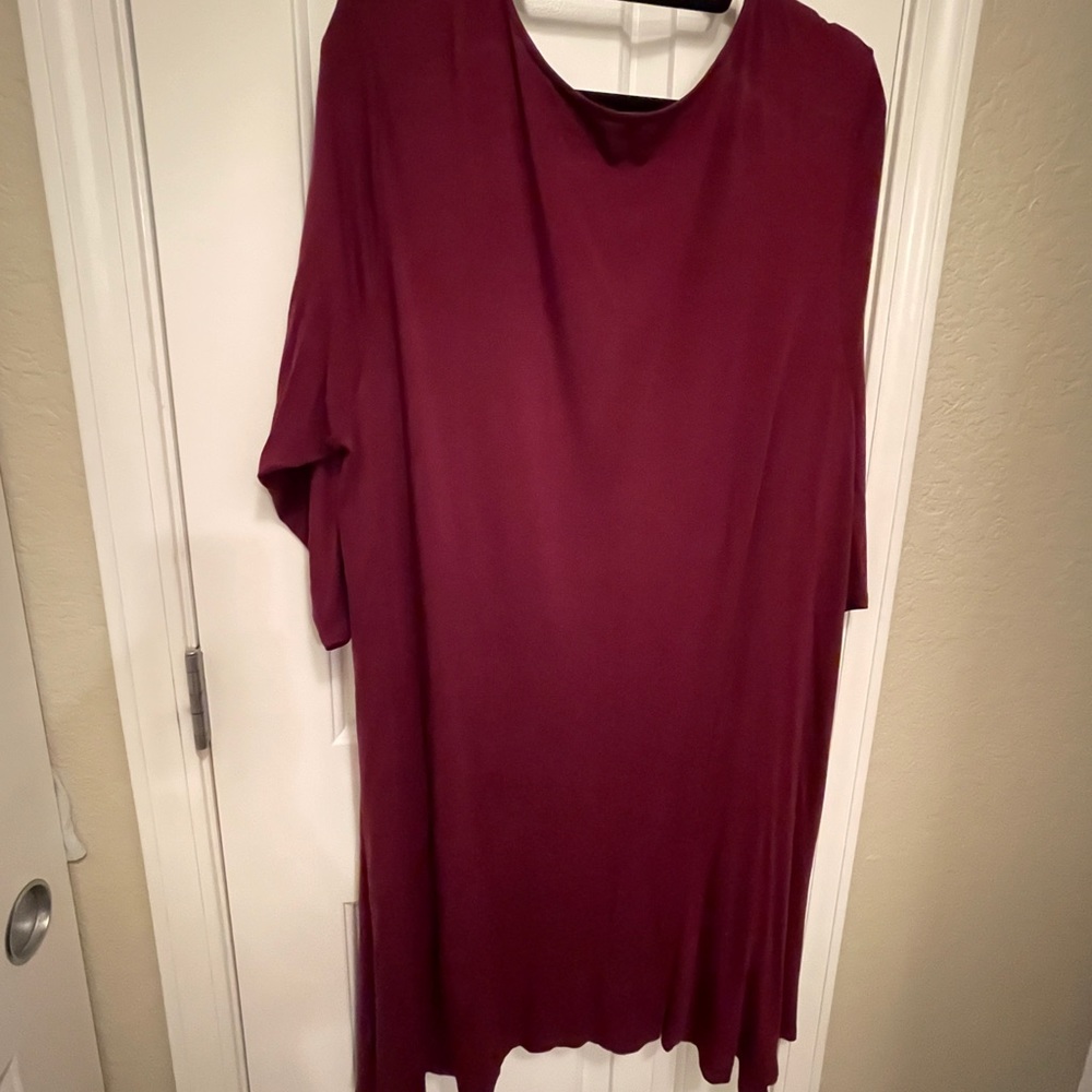 Burgundy dress